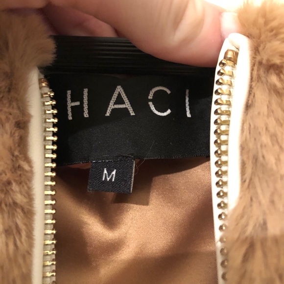 Colorblock Faux Fur Jacket - Picture 5 of 7